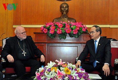 Nguyên Thiên Nhân reçoit le président du conseil épiscopal allemand - ảnh 1