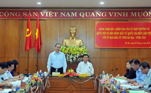 Le vice-président du Conseil électoral national à Vung Tau  - ảnh 1