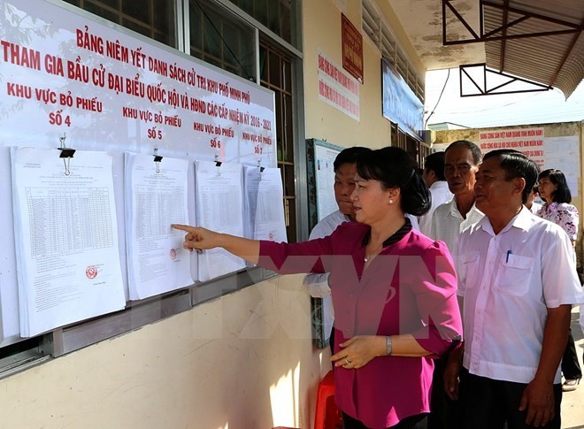 La présidente du Conseil electoral national se rend à Kien Giang - ảnh 1