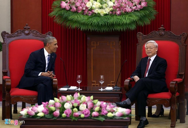 Barack Obama rencontre les dirigeants vietnamiens - ảnh 1