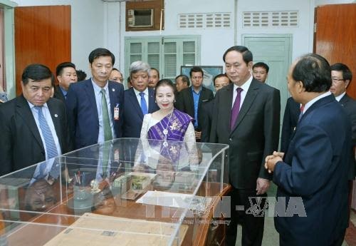 Laos et Cambodge: les premières destinations étrangères du président Tran Dai Quang - ảnh 2