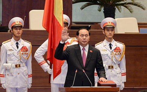 Le président Tran Dai Quang prête serment - ảnh 1