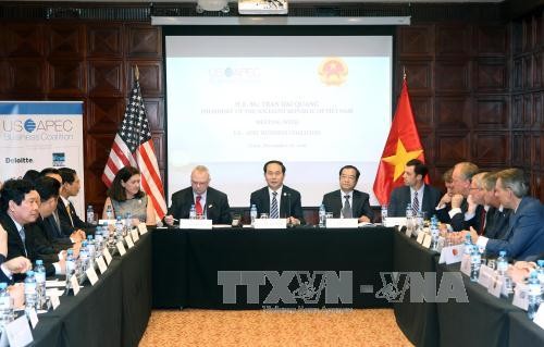 Activités de Tran Dai Quang en marge du 24ème sommet de l’APEC - ảnh 2