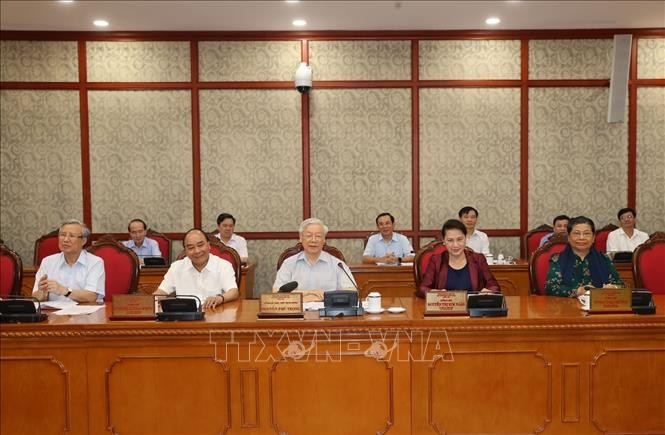 Nguyên Phu Trong rencontre le comité du Parti de la province de Thanh Hoa  - ảnh 1