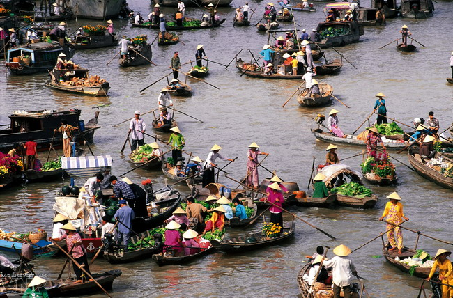 Y a-t-il beaucoup de marchés flottants au Vietnam? - ảnh 1