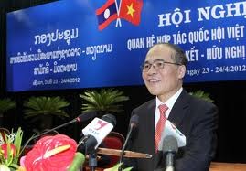 Mendorong kerjasama menyeluruh antara Majelis Nasional Vietnam dan Parlemen Laos. - ảnh 1
