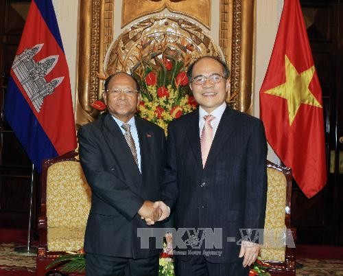 Ketua Parlemen Kamboja mengakhiri kunjungan persahabatan resmi di Vietnam. - ảnh 1