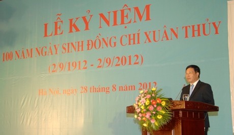 Upacara peringatan ke-100 Hari Lahirnya almarhum Menlu Vietnam Xuan Thuy. - ảnh 1