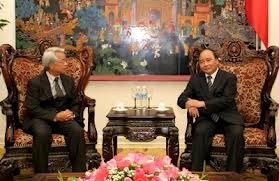 Deputi Perdana Menteri Nguyen Xuan Phuc menerima Wakil Ketua JICA, Arakawa Hiroto. - ảnh 1