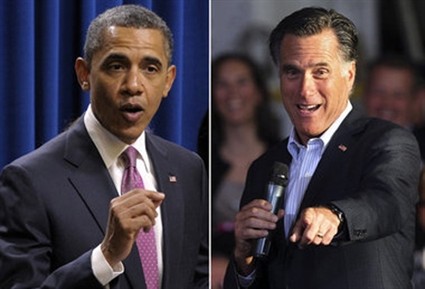 Presiden Amerika Serikat Barack Obama sedang mengungguli lawannya Romney dalam pemilihan presiden 2012. - ảnh 1