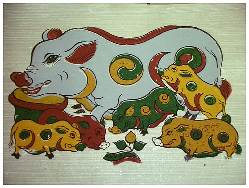 Membuat lukisan folklor Dong Ho, warisan budaya nonbendawi nasional - ảnh 3