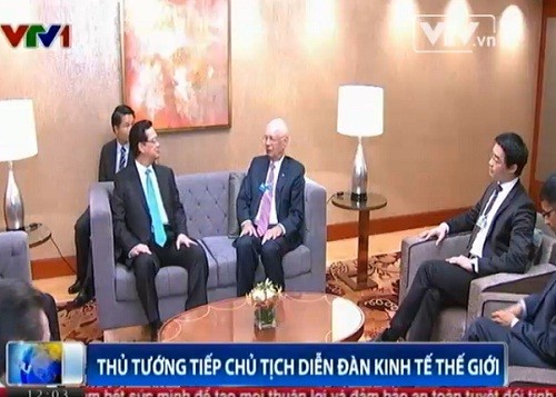 PM Nguyen Tan Dung menerima Ketua Forum Ekonomi Dunia - ảnh 1