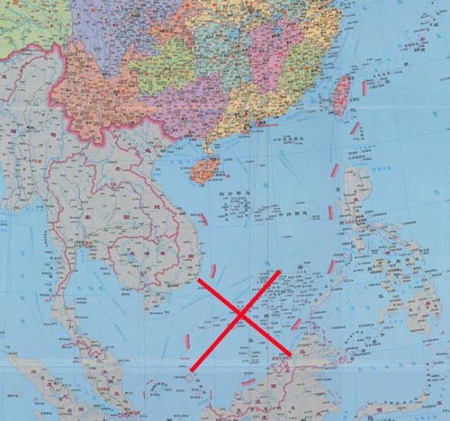 Peta sepuluh ruas menunjukkan intrik menguasai sendiri Laut Timur - ảnh 1