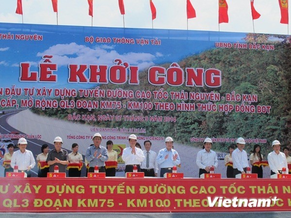 Memulai pembangunan jalan tol Thai Nguyen-Bac Kan - ảnh 1