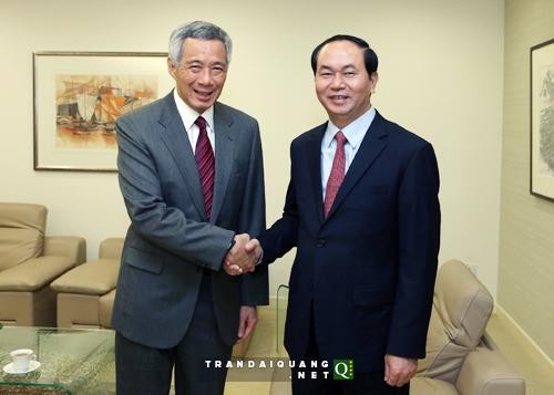Menteri Keamanan Publik Tran Dai Quang melakukan kunjungan resmi di Singapura - ảnh 1