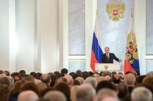 Presiden Rusia, Vladimir Putin membacakan Pesan Federal tahun 2014 - ảnh 1