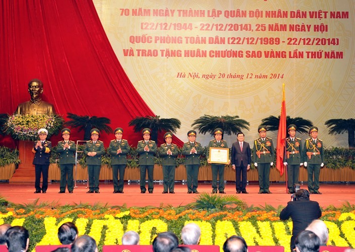 Tentara Rakyat Vietnam aktif memberikan sumbangan pada perdamaian dan kestabilan Vietnam serta dunia - ảnh 1