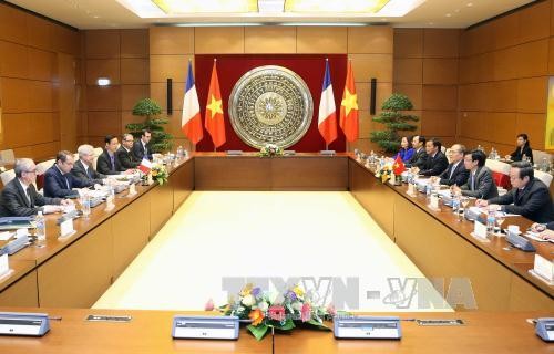 Ketua MN Vietnam, Nguyen Sinh Hung melakukan pembicaraan dengan Ketua Parlemen Republik Perancis - ảnh 1