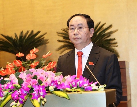 Presiden Negara Tran Dai Quang melakukan kunjungan kerja di provinsi Ninh Binh - ảnh 1