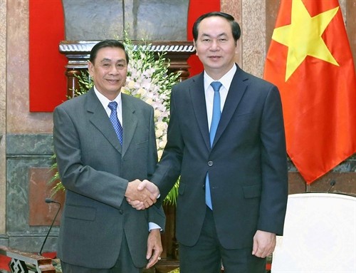 Presiden Tran Dai Quang menerima Kepala Kantor Presiden Laos, Khammeung Phongthady - ảnh 1
