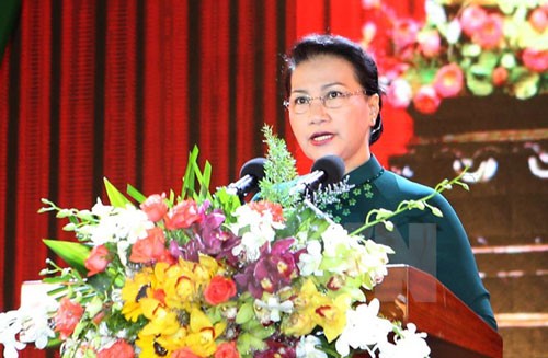 Ketua MN Nguyen Thi Kim Ngan menghadiri upacara peringatan ulang tahun ke-20 pembentukan kembali provinsi Ca Mau - ảnh 1