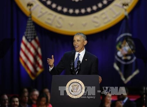 Presiden B.Obama menegaskan kepercayaannya pada hari depan AS - ảnh 1