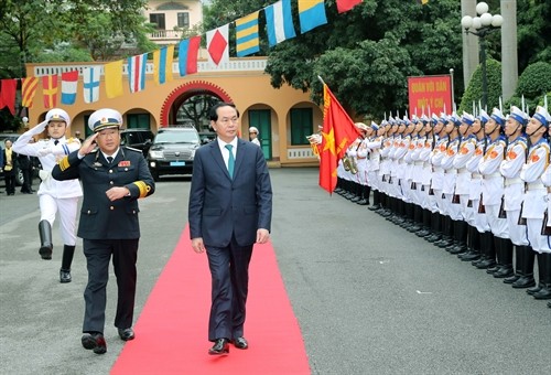 Presiden Tran Dai Quang mengucapkan selamat Hari Raya Tet di kota Hai Phong - ảnh 1