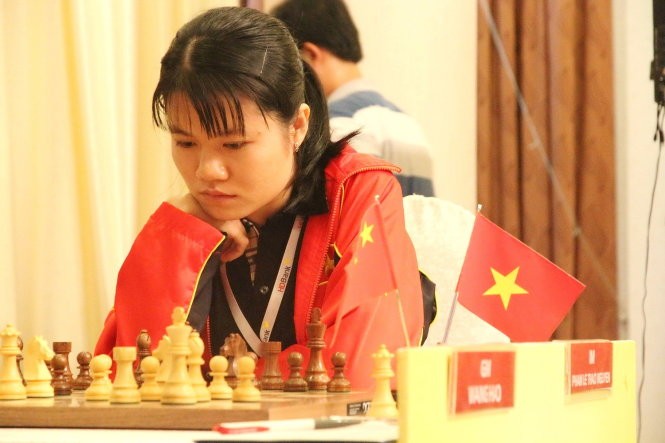 Pecatur Pham Le Thao Nguyen lulus masuk ke babak ke-3 turnamen kejuaraan catur dunia - ảnh 1