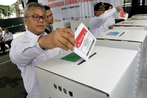 Indonesia siap untuk pemilu yang berskala paling besar selama ini - ảnh 1