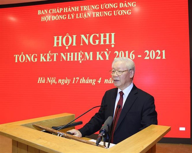 Sekjen Nguyen Phu Trong Menghadiri Konferensi Evaluasi Dewan Teori KS PKV - ảnh 1