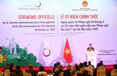 Peringatkan Hari Internasional Francophonie 2022 di Ha Noi - ảnh 1