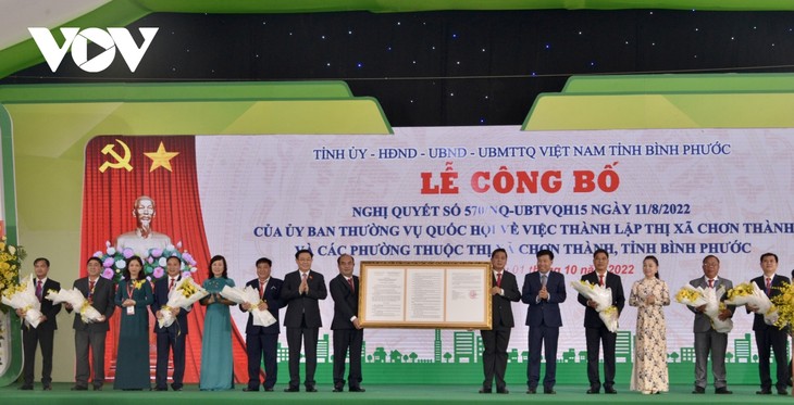 Ketua MN: Chon Thanh Perlu Menegaskan Peranan sebagai Pusat Industri Titik Berat Provinsi Binh Phuoc - ảnh 2