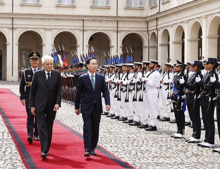 Presiden Vo Van Thuong Mengakhiri dengan Baik Kunjungan Kenegaraan di Italia dan Kunjungan di Vatikan - ảnh 1