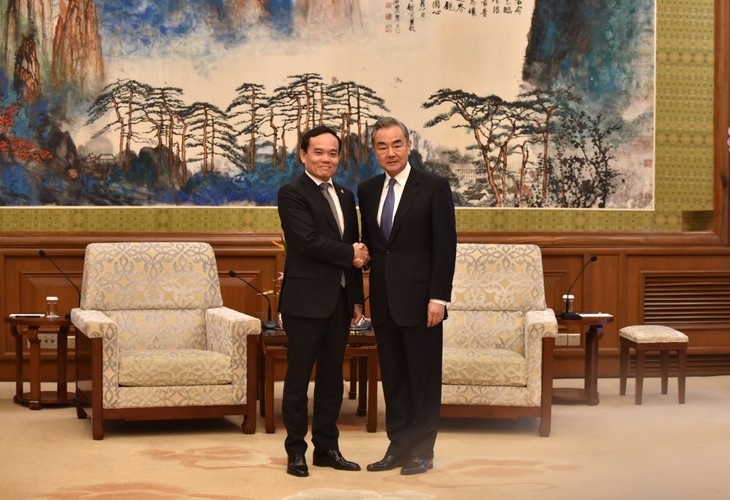 Deputi PM Vietnam, Tran Luu Quang Beraudiensi kepada Menlu Tiongkok, Wang Yi - ảnh 1