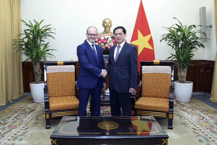 Menlu Vietnam, Bui Thanh Son Menerima Sekretaris Negara Spanyol - ảnh 1