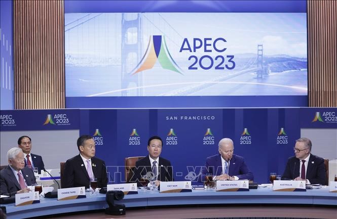 APEC 2023: ກອງ​ປະ​ຊຸມການ​ນຳ​ບັນ​ດາ​​​ພື້ນ​ຖານເສດ​ຖະ​ກິດ APEC ເນັ້ນ​ໜັກ​ເຖິງ​ອະ​ນາ​ຄົດ​ແບບ​ຍືນ​ຍົງ - ảnh 1