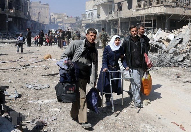 Rebeldes sirios negocian con ONU el cese al fuego en Ghouta Oriental - ảnh 1