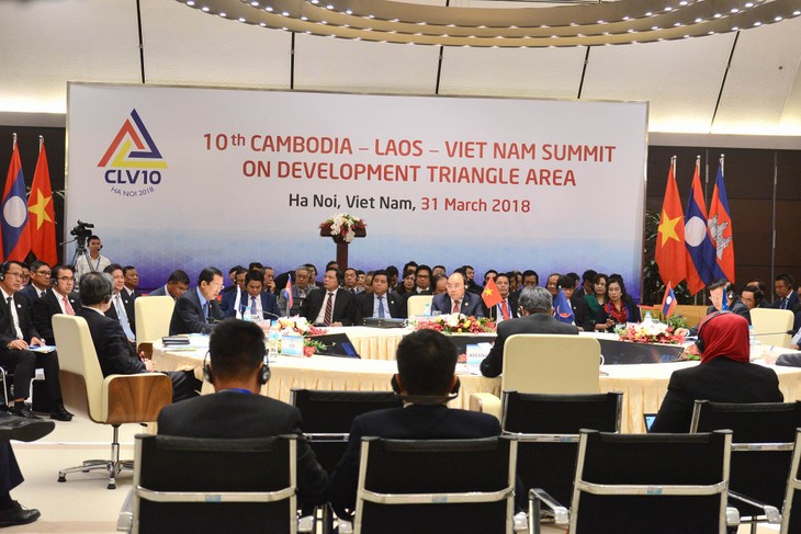 Camboya, Laos y Vietnam reafirman determinación de impulsar el Triángulo de Desarrollo - ảnh 1