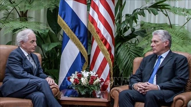 Presidente cubano evalúa relaciones con Estados Unidos  - ảnh 1