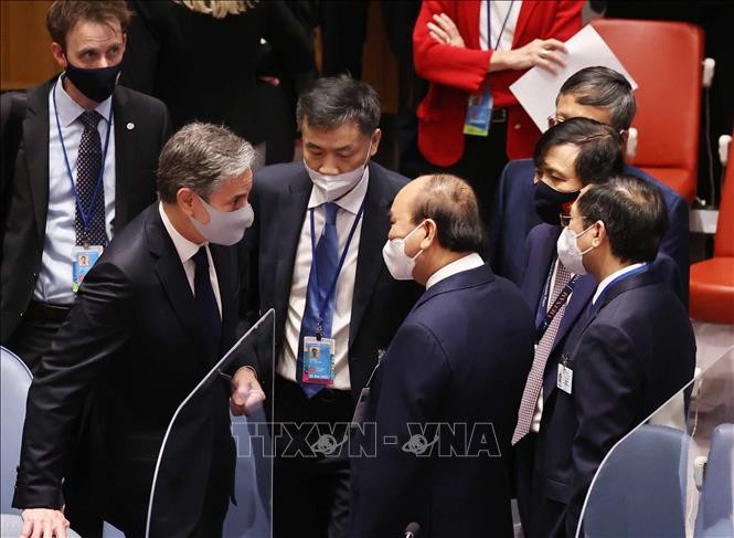 Presidente vietnamita se reúne con líderes participantes en el debate de la Asamblea General de la ONU - ảnh 1