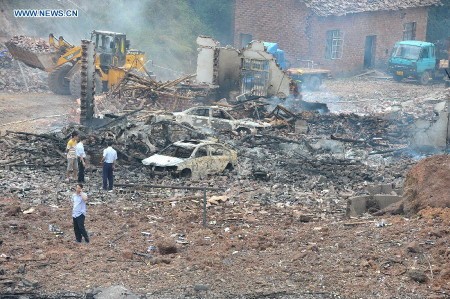 湖南省の花火工場爆発事故、死傷者多数 - ảnh 1