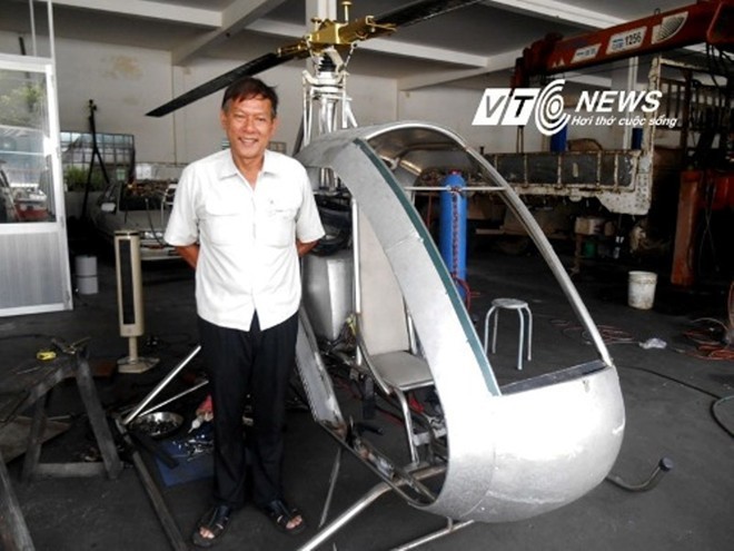 ベトナム人農家が作ったヘリコプター - ảnh 1