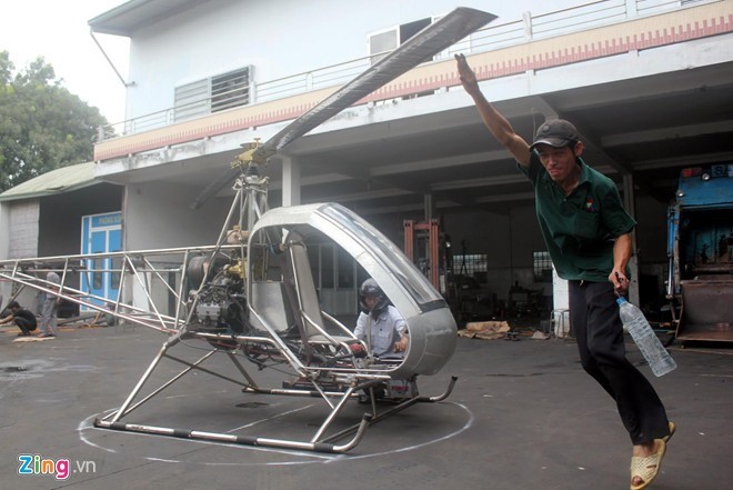 ベトナム人農家が作ったヘリコプター - ảnh 2
