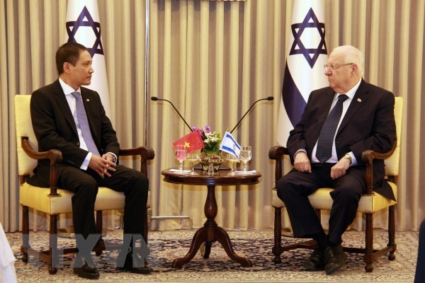 フン大使、イスラエル大統領に信任状を捧呈 - ảnh 1