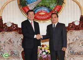 Presiden Vietnam Truong Tan Sang mengakhiri kunjungan di Laos - ảnh 2