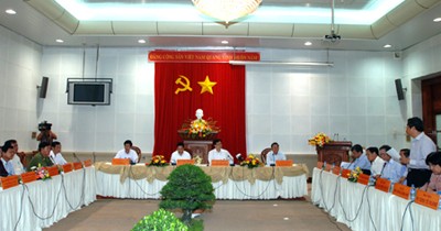 PM Vietnam Nguyen Tan Dung  mengadakan temu kerja dengan  pimpinan  provinsi Tien Giang - ảnh 1