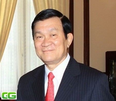 Presiden Vietnam Truong Tan Sang  melakuan kunjungan kerja di provinsi Dong Thap - ảnh 1