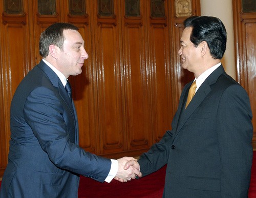 PM Vietnam, Nguyen Tan Dung menerima Menteri Ekonomi Belarus, Nicolai Snopkov - ảnh 1