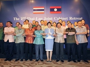 Thailan dan Laos mengadakan sidang kabinet bersama. - ảnh 1