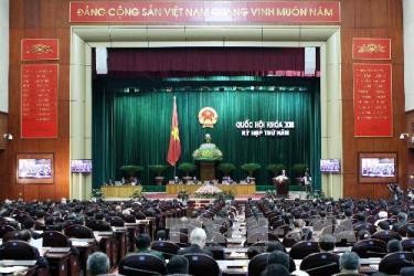 MN Vietnam membahas rancangan Undang-Undang tentang Pelaksanaan Penghematan dan pemberantasan  keborosan (amandemen) - ảnh 1